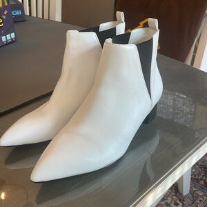 Black and White Ankle Boots